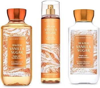 【Warm Vanilla Sugar】バスアンドボディーワークス　３本 Amazon.com : B & Body Works Warm Vanilla Sugar - Full Size
